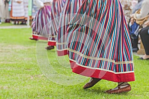 Details of the national costume of Estonia