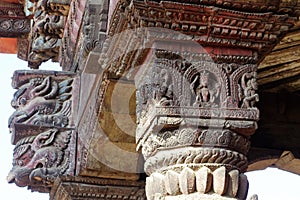 Details of Newar architectures in Bhaktapur