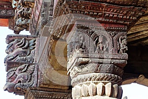 Details of Newar architectures in Bhaktapur photo