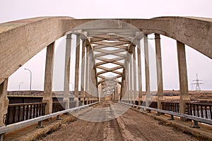 Details on old concrete bridge