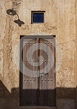 Old Door of an Old House at Souq Wakra - Doha - Qatar photo