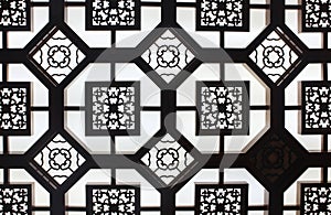 Details of old ornamental Ceiling in Beijing, Chin
