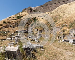 Details of the old ruins at Pergamum