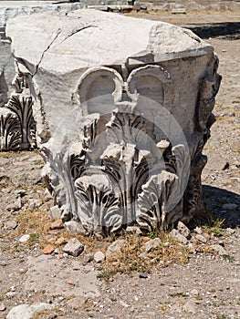 Details of the old ruins at Pergamum