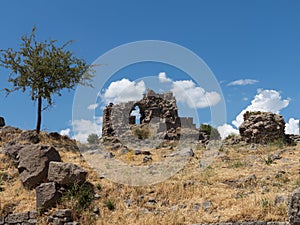 Details of the old ruins at Pergamum