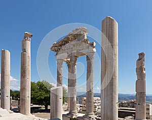 Details of the old ruins at Pergamum