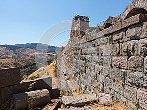 Details of the old ruins at Pergamum