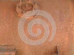 Details of old rusty locomotives close-up, texture