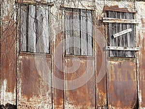 Details of old rusty locomotives close-up, texture