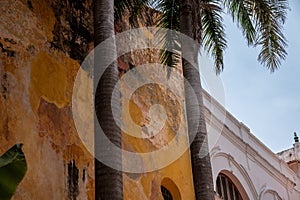 Details of the Palace of the Inquisition in the heart of old Cartagena, Colombia