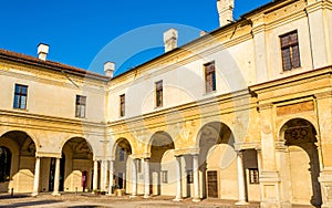 Details of Palazzo Ducale on Piazza Castello in Mantua