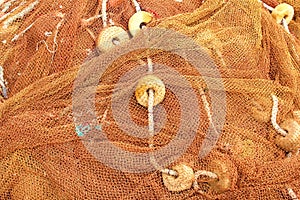 Details patterns fishing nets brown colors, Africa