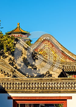 Details of pavilions at the Summer Palace in Beijing