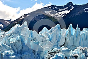 Details of Perito Moreno`s Glacier photo