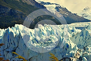 Details of Perito Moreno`s Glacier photo