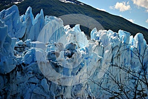 Details of Perito Moreno`s Glacier photo