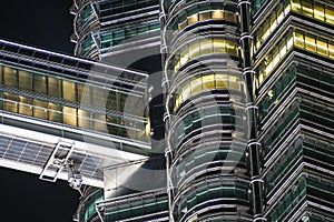 Details of Petronas Twin Tower, Kuala Lumpur, Malaysia