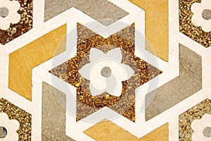 Details of polished marble surface.