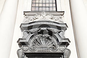 Details of portal of the Church on Skalka, Krakow, Poland