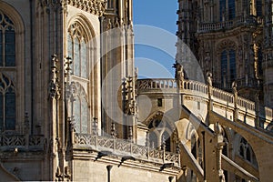 Details of Principal Facade of Burgos Cathedral. Spain