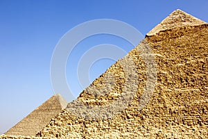 Details of pyramids of Giza