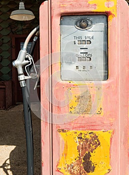 Old classic gas pump