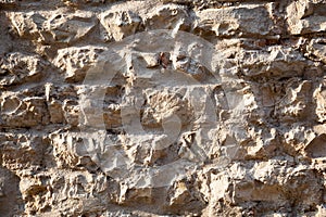 Details rustic stone wall and malta