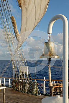 Details of a sailing ship
