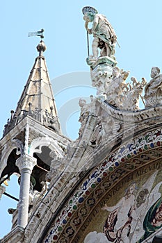 Details of Saint Marks Basilica in Venice, Italy