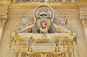 Details of the Saint Paul cathedral in Mdina