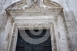 Details of Santa Maria del Suffragio church entrance