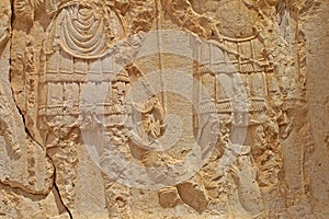 Details of sculpture in the temple area of Palmyra in Syria