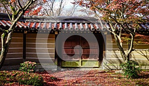 Details of Shinto Shrine in Kyoto, Japan