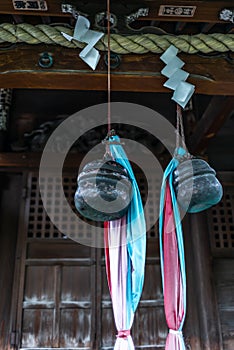 Details in a Shintoist shrine in Tokyo photo