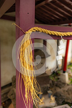 Details in a Shintoist shrine in Tokyo photo