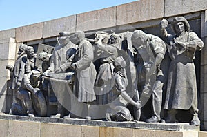 Details of Soviet Army monument