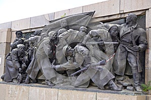 Details of Soviet Army monument