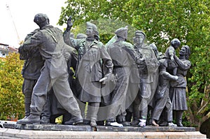 Details of Soviet Army monument