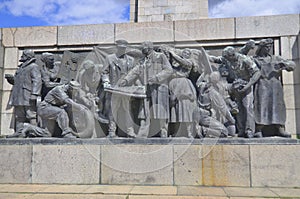 Details of Soviet Army monument