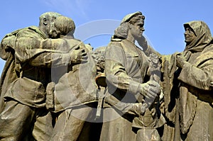 Details of Soviet Army monument