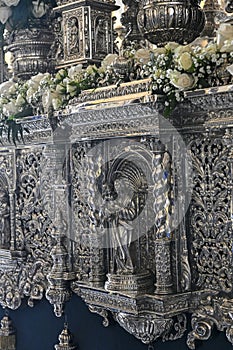 Details of a step or throne of Holy Week