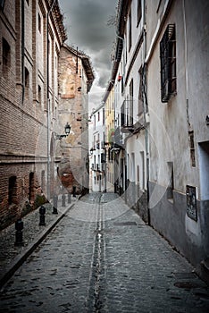 Details of street in albaicin, granada