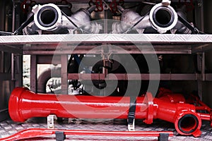 Details and structure of the fire truck