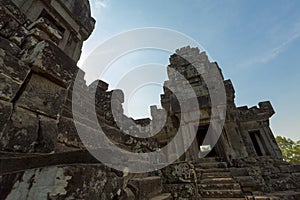 Details of Ta Keo Angkor temple, UNESCO site in Cambodia