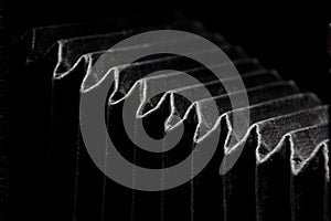 details of a vintage bellows camera