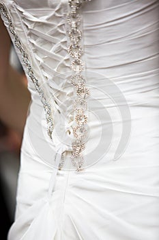 Details of wedding dress