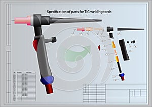 Details of welding torch