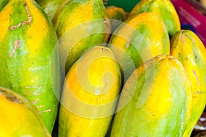 Detalle de papayas photo