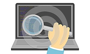 Detection of errors in the program code.