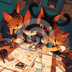 Detective Cats: Animated Mystery Team